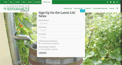 Desktop Screenshot of louisvillesustainabilitycouncil.org